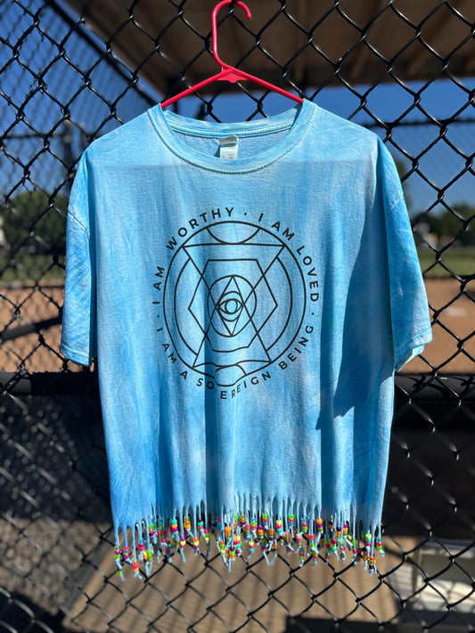 FRINGE BEADS | Organic T-Shirt