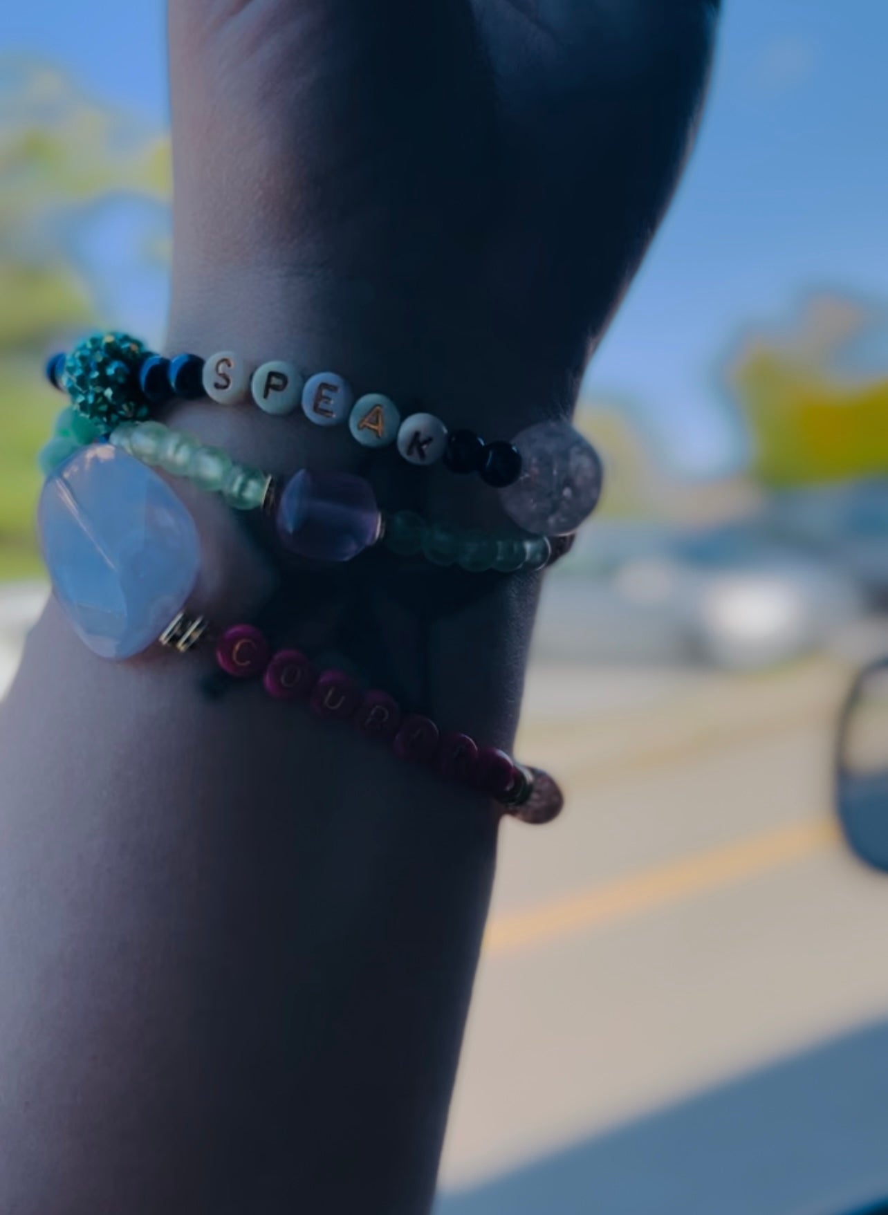 COURAGE | HELLO SOUL Beads, Adult Teddy Bear Equivalent, Prayer Beads, For Anxiety