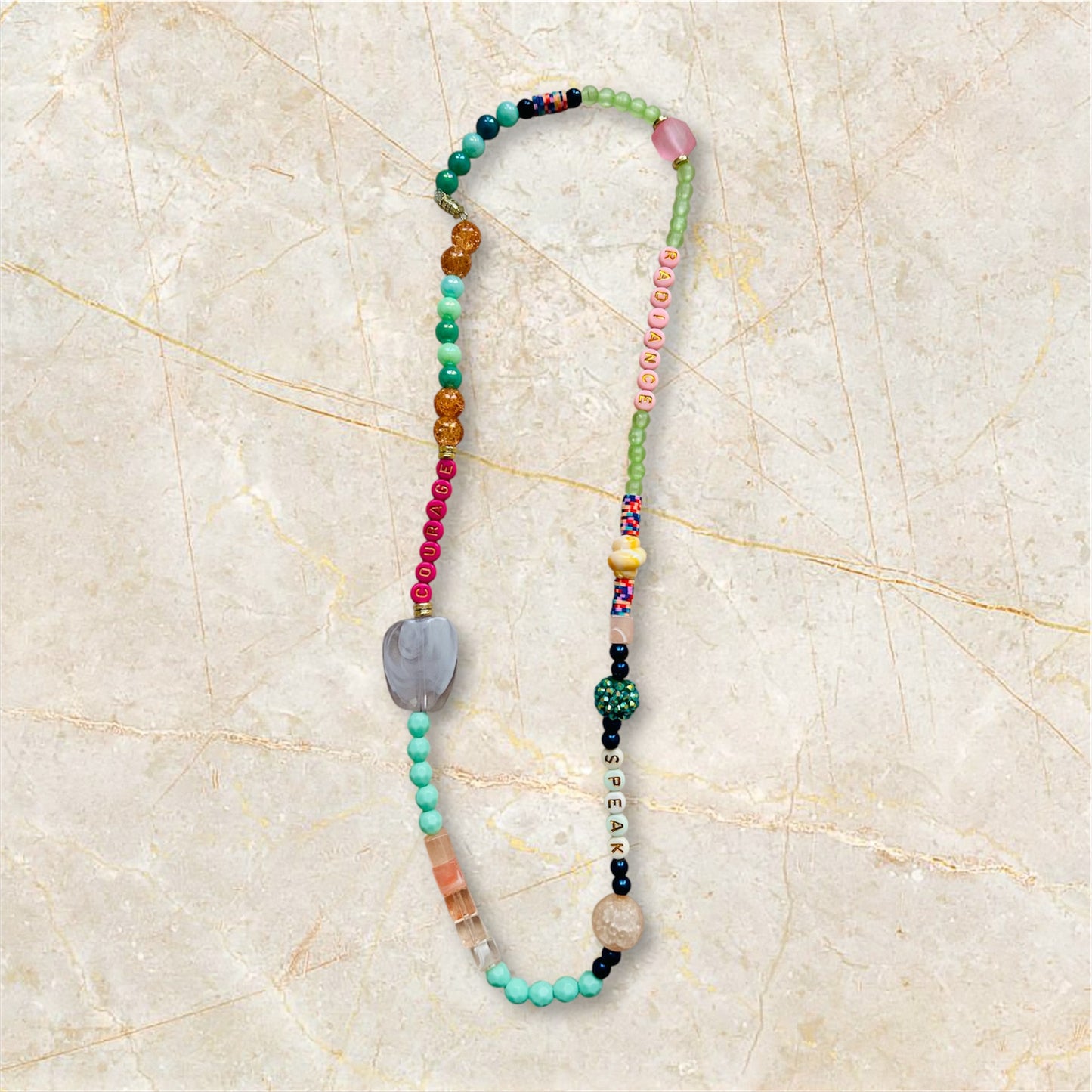 COURAGE | HELLO SOUL Beads, Adult Teddy Bear Equivalent, Prayer Beads, For Anxiety