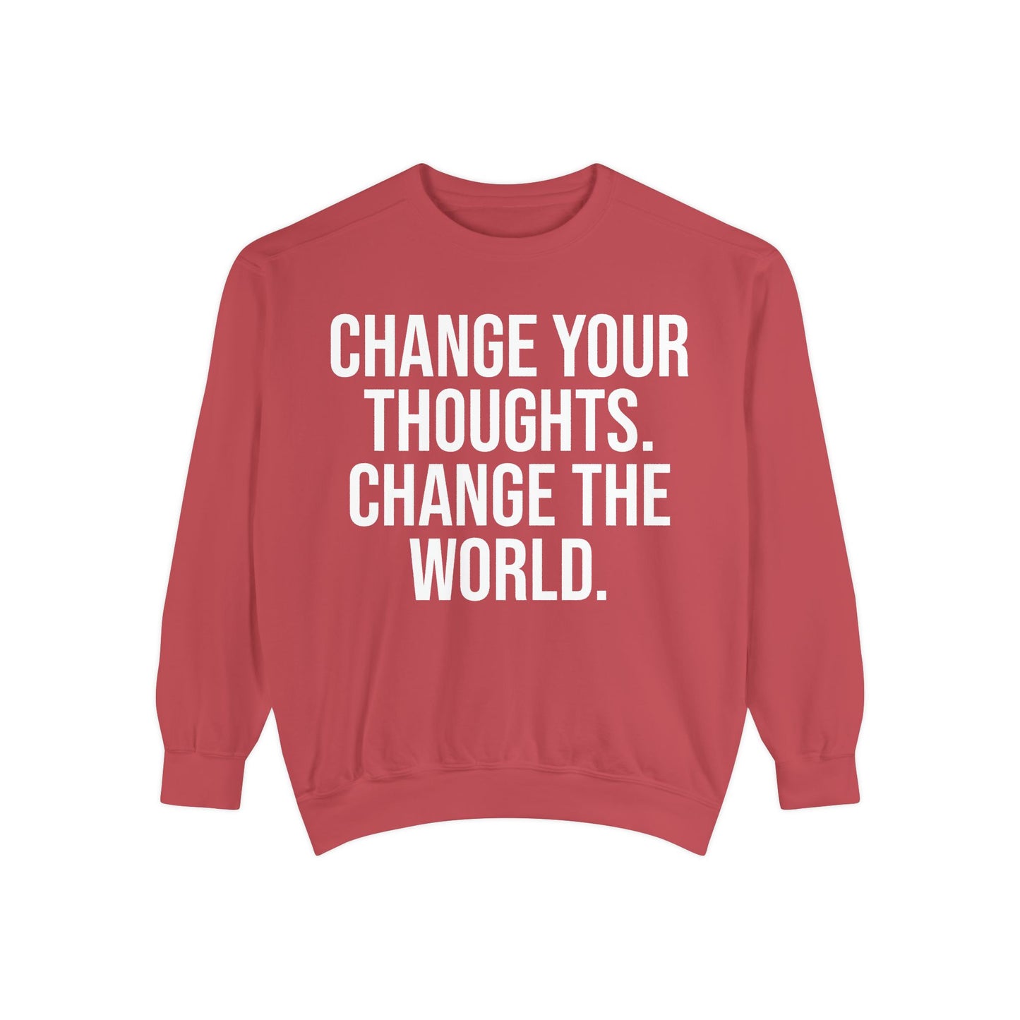 CHANGE YOUR THOUGHTS | HELLO SOUL Graphic Sweatshirt, Mindfulness Text Crewneck